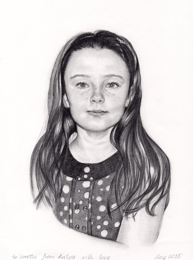 Anna, . Pencil drawing by Katerina Wood