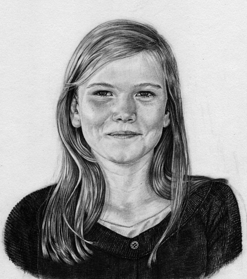 Nina, . Pencil drawing by Katerina Wood